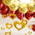 thumbnail image 6 of Walbest 1 Set(100pcs) Nice-looking Glitter Pendant for Balloon, Plastic Heart Shaped Hanging Pendant DIY Balloon Sequin Ornament for Wedding Party, 6 of 7