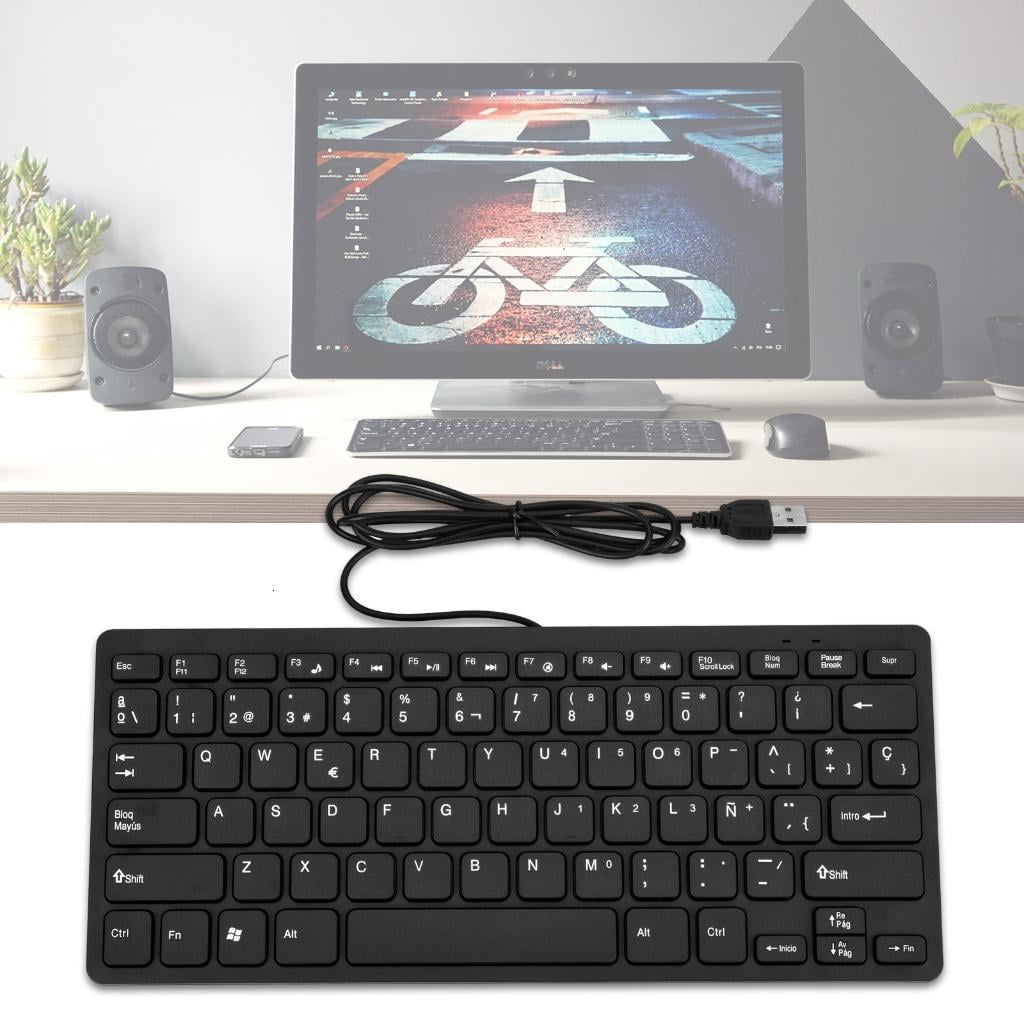 USB Cord Computer Keyboards, Spanish Keyboards, Ergonomic Mechanical Keyboards for Home