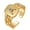 A, variant on Ring Wide Opening Adjustable Rhinestone 26 Letters Finger Ring Jewelry T