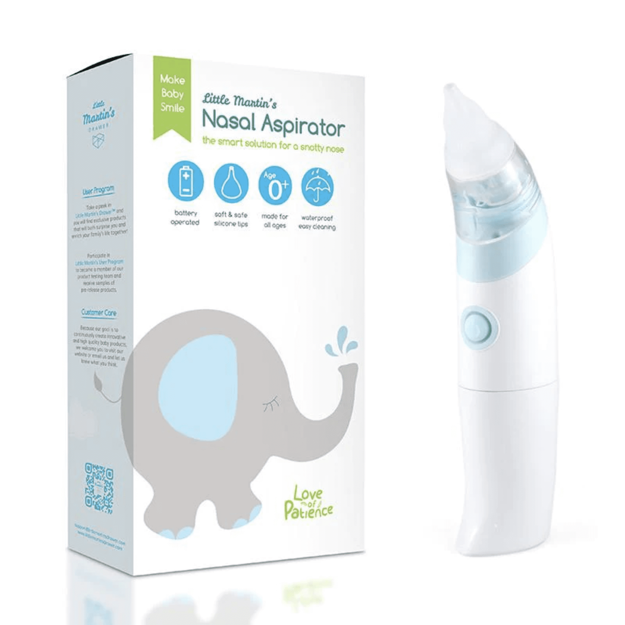 Little Martin's Baby Electric Nasal Aspirator (Light Blue)