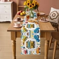 thumbnail image 2 of Cartoon Truck Table Runner 120 Inches, Cute Funny Engineering Vehicle Bed Runner Dresser Scarves Tabletop for Indoor Outdoor Parties/Ceremony/Banquet, 13"x 120", 2 of 9