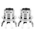 thumbnail image 4 of Tapa Del Eje Delantero Cubiertas De La Tapa Del Eje Delantero Distintivo Estilo De Corona CNC Aleación De Aluminio Para Motocicleta ModificationChrome Octpeak Cromo, 4 of 8
