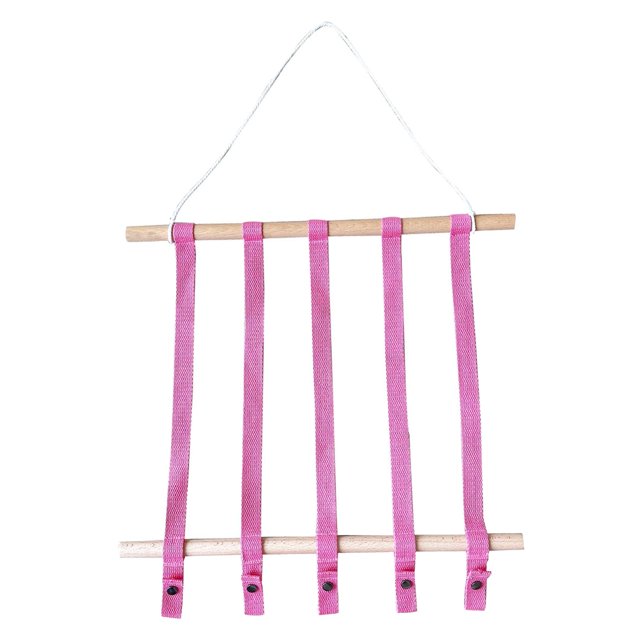 Organizador de diademas con soporte para lazos y pinzas para el cabello. rojo
