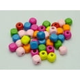 thumbnail image 2 of EOEMY 1000 Mixed Bright Candy Color 8mm Cube Wood Beads~Wooden Beads, 2 of 4