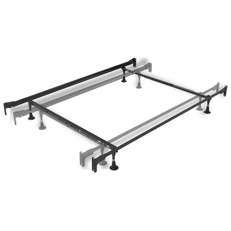 Engineered Adjustable PL834G Bed Frame with Fixed Head & Food Panel Brackets and (4) Glide Legs, Twin - Full