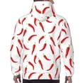 thumbnail image 5 of Hoodies for Men - Chili Pepper red pattern Long Sleeve Comfrt Men'S Fashion Hoodies & Sweatshirts, Sweatshirts for Men Hoodies Pullover Clothing Clothes with Pouch, 5 of 7
