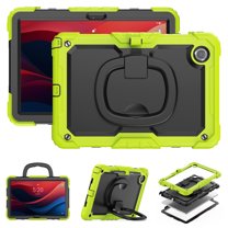 For Lenovo Tab M11/K11 LTE 2024 Case 11 inch, 360 Rotating Shockproof Cover with Stand, Handle, Shoulder Strap (TB330FU/TB330XU/TB331FC), Lime