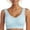 Light Blue, variant on Sports Bras for Women U Back Padded Yoga Bralette Workout Crop Top with Built in Bra(Red,M)