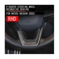 thumbnail image 2 of Carbon Fiber Steering Wheel Cover Trim Interior Mouldings Strip Decoration For Nx260 Nx350h 2022+ R, 2 of 4