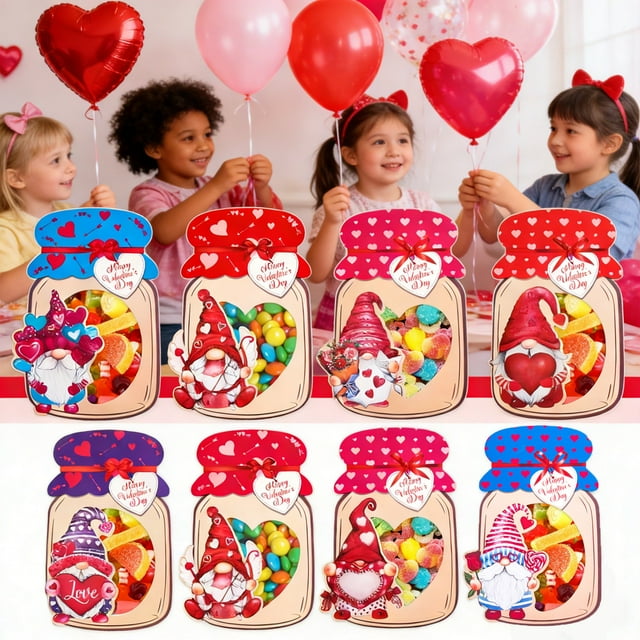 BotaniNest Kids Valentine's Day Birthday Drift Card Fairy Theme Classroom Exchange Cards For Parties 24pc