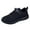 C-Black88, variant on DHFJKG Children's Lightwight Sneakers For Boys Girls Breathable Knit Mesh Non Rubber Sole Lace Up Solid Color Shoes For Running Sport Versatile Shoes
