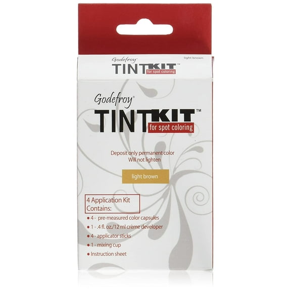 Godefroy Tint Kit 4 Applications LIGHT BROWN