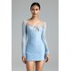 thumbnail image 2 of Vestido Bellabarnetten Urania Flower Encaje Recortado Azul, 2 of 3