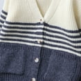 thumbnail image 5 of NAISIBABY Boys Cardigan Sweater, with Pockets Buttons V-Neck Long Sleeve Fashion Casual Knit Outwear Blue 11T, 5 of 9