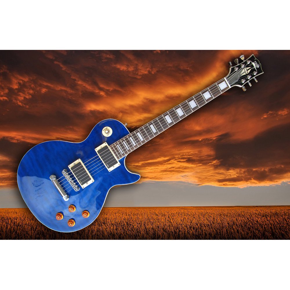 peel n stick poster of instrument e guitar guitar music