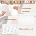 thumbnail image 4 of Hole Spacing Ruler 5.9x3.9inches Hole Distance Gauge Acrylic Positioning Calculation Ruler Rectangle Clear Acrylic Leather Hole Distance Tool for, 4 of 6