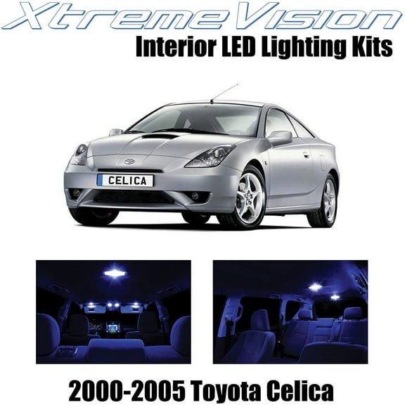 XtremeVision Interior LED for Toyota Celica 2000-2005 4 pcs Blue Interior LED Kit Installation Tool