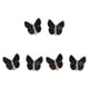 thumbnail image 1 of 6x Cubiertas de botones de mariposa Accesorios de ropa Suministros de moda brillantes Esmoquin Negro, 1 of 9