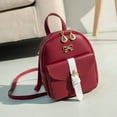 thumbnail image 2 of MUSOIE Bowknot Cute Backpack Vegan Leather Mini Backpack Purse for Women Small Casual Daypacks, 2 of 2