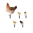 thumbnail image 2 of Juego de 5 uds. de estacas para decoración del suelo de gallina, figuritas realistas, decoración decorativa de Pascua, escultura de pollo, estacas de, 2 of 8