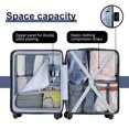 thumbnail image 4 of Checked Luggage PC ABS Hardside Suitcase with wheels USB Port Lightweight Luggage with TSA Lock 28 inch DarkBlue, 4 of 9