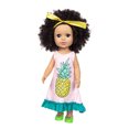 thumbnail image 1 of Juguete de simulación para bebés Doll HUOGUO, pelo rizado, 35 cm, con ropa, 1 of 1