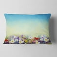 thumbnail image 2 of Designart 12" x 20" Blue Polyester Throw Pillow, 2 of 5