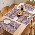 thumbnail image 5 of Happy Mother's Placemats Set of 6, Day Purple Carnations Non-Slip Place Mats Washable Table Mats for Kitchen Dining Table Decorations Indoor/Outdoor, 5 of 9