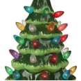 thumbnail image 3 of Milltown Merchants Multicolored Light Small Green Christmas Tree, Ceramic Green, 6.75", 3 of 5