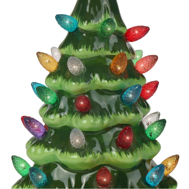 Green Ceramic Light Up Christmas Tree, 7.5 – Steve's Hallmark