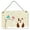 White, variant on Christmas Presents Between Friends English Bulldog Grey Brindle Wall or Door Hanging Prints