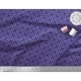 thumbnail image 3 of Soimoi Blue Rayon Crepe Fabric Damask Ethnic Printed Fabric 1 Yard 46 Inch Wide, 3 of 3