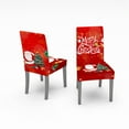 thumbnail image 1 of Suncoda Slip Over, Christmas Decoration Printing All-Inclusive Elastic Chair Cover Dining Table and Chair Cover, 1 of 2