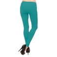 thumbnail image 3 of Vivian's Fashions Long Leggings - Cotton, Misses Size (Teal, 2X), 3 of 3