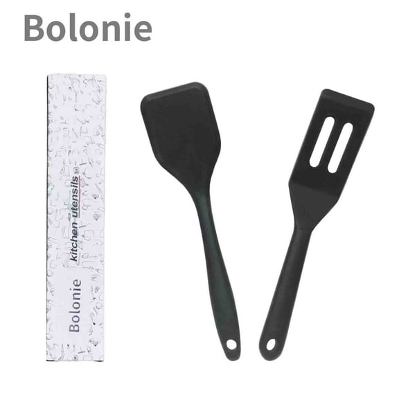 Bolonie Slant Design Non-Stick 8.1 in Silicone Kitchen Spatula (2 Count)