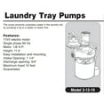 Shellback 1/8 HP Automatic Laundry Tray Pump with Quick Mount Fitting