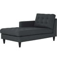 thumbnail image 1 of Modway Empress Left-Arm Upholstered Fabric Chaise in Gray, 1 of 4