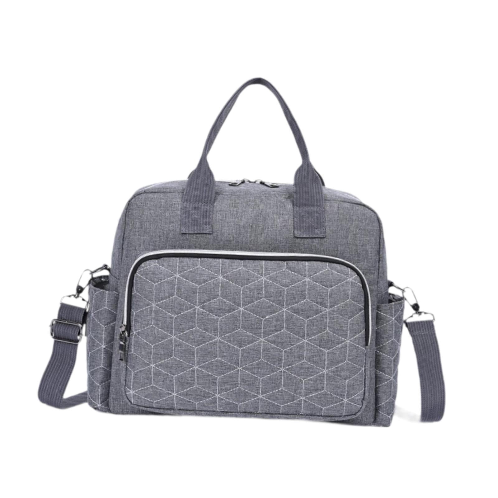 LeeQinersw Diaper Bag Diaper Bag Multifunctional Baby Essentials Waterproof Handbag for Mom gray