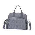 thumbnail image 4 of Bolsa de pañales Bolsa de pañales Portátil Elegante Bolsa de pañales de viaje de gran capacidad para mamá gris, 4 of 8