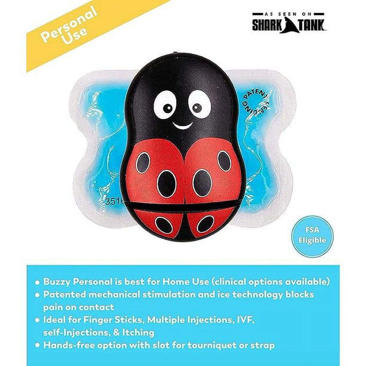 Buzzy Personal Vibrating Ice Pack, Non-Invasive Pro Cold Pad Device Best for Quick Tattoos, LadyBuzz