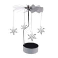 thumbnail image 1 of Rotary Spinning Tea Light Candle Holder Christmas Home Decor Metal Candlestick Candle Stand Hi.FANCY, 1 of 2