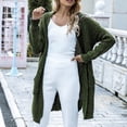 thumbnail image 3 of CEHVOM Cardigan Long à Manches Longues pour Femmes Couleur Unie Ample en Liquidation, 3 of 6