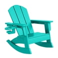 thumbnail image 5 of WestinTrends Malibu 3-Piece Kids Rocking Chair With Cup Holder and Square Side Table Set, Turquoise, 5 of 12