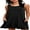 Black, variant on Anyjoin Women's Summer Dresses Beach Floral Tshirt Sundress Sleeveless Pockets Casual Tank Dress