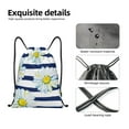 thumbnail image 6 of Bingfone Daisy Striped Nautical Drawstrings Backpacks Bags For Men Women Gym Drawstrings Bag, 6 of 9
