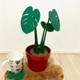 thumbnail image 3 of Flmtop Monstera Coasters Plant Ornament 3D Printed Coasters Artificial Plant Built-In Desk Coasters for Office Suitable for Kinds of Cups Home Bar Decor, 3 of 10