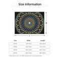 thumbnail image 5 of Rateoe Dot Mandala Pattern Flannel Throw Blanket, Ultra-soft Blanket for Bed, Couch, Car, Hypoallergenic Anti-pilling blanket-, 5 of 6