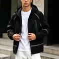 thumbnail image 5 of Bxsruta Mens Windbreaker Lightweight Hooded Full Zip Athletic Jacket Casual Outdoor Coat, 5 of 6