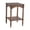 End Table, variant on GZXS Rustic Wooden Side Table, 2-Tier Square End Table with Twisted Legs and Storage Shelf, 15.5" Accent Table for Living Room, Bedroom or Cottage Decor, Distressed Brown Finish