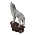 thumbnail image 5 of Woodlands Wildlife Mystical Alpha Gray Wolf Howling to The Moon Figurine Decor, 5 of 8